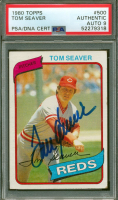 Tom Seaver Signed 1980 Topps #500 (PSA | Autograph Graded 9) at PristineAuction.com
