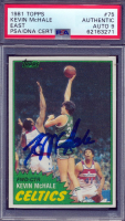 Kevin McHale Signed 1981-82 Topps #E75 RC (PSA | Autograph Graded 9) at PristineAuction.com