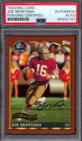 Joe Montana Signed 2000 Topps Hall of Fame Class of 2000 #HOF1 (PSA) at PristineAuction.com