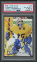 Henrik Lundqvist Signed 2005-06 ITG Heroes and Prospects #378 (PSA | Auto 10) at PristineAuction.com