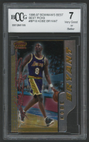 Kobe Bryant 1996-97 Bowman's Best Picks #BP10 (BCCG 7) at PristineAuction.com