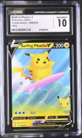 Surfing Pikachu V 2021 Pokemon TCG Sword & Shield Celebrations Holo #008 (CGC 10) at PristineAuction.com