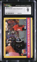 Michael Jordan 1990-91 Hoops "Michael Jordan's Playground" #382 (CGC 9) at PristineAuction.com