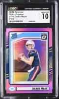 Drake Maye 2024 Donruss Optic Preview Pink #379 RC (CGC 10) at PristineAuction.com