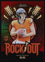 Bo Nix 2024 Absolute Rock Out Spectrum Red #18 RC #044/150 at PristineAuction.com