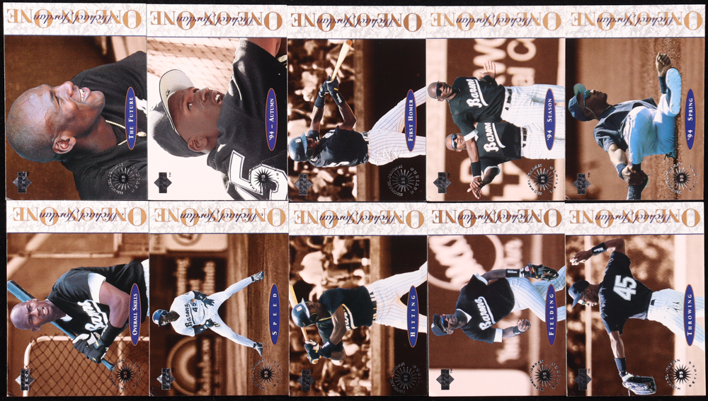 1995 Upper Deck Minors Michael Jordan One On One Complete Set of (10) Cards with Michael Jordan #1, Michael Jordan #2, Michael Jordan #3, Michael Jordan #4 at PristineAuction.com 1995 Upper Deck Minors Michael Jordan One On One Complete Set of (10) Cards with Michael Jordan #1, Michael Jordan #2, Michael Jordan #3, Michael Jordan #4 at PristineAuction.com
