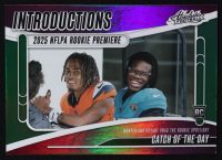 Travis Hunter / Pat Bryant 2025 Absolute Introductions Spectrum Green #9 RC / Catch of the Day #21/25 at PristineAuction.com