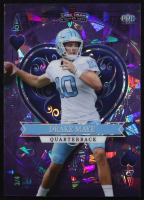 Drake Maye 2023 Wild Card 5 Card Draw Stacked Deck Ace of Hearts Purple Ice #DM RC #3/4 at PristineAuction.com