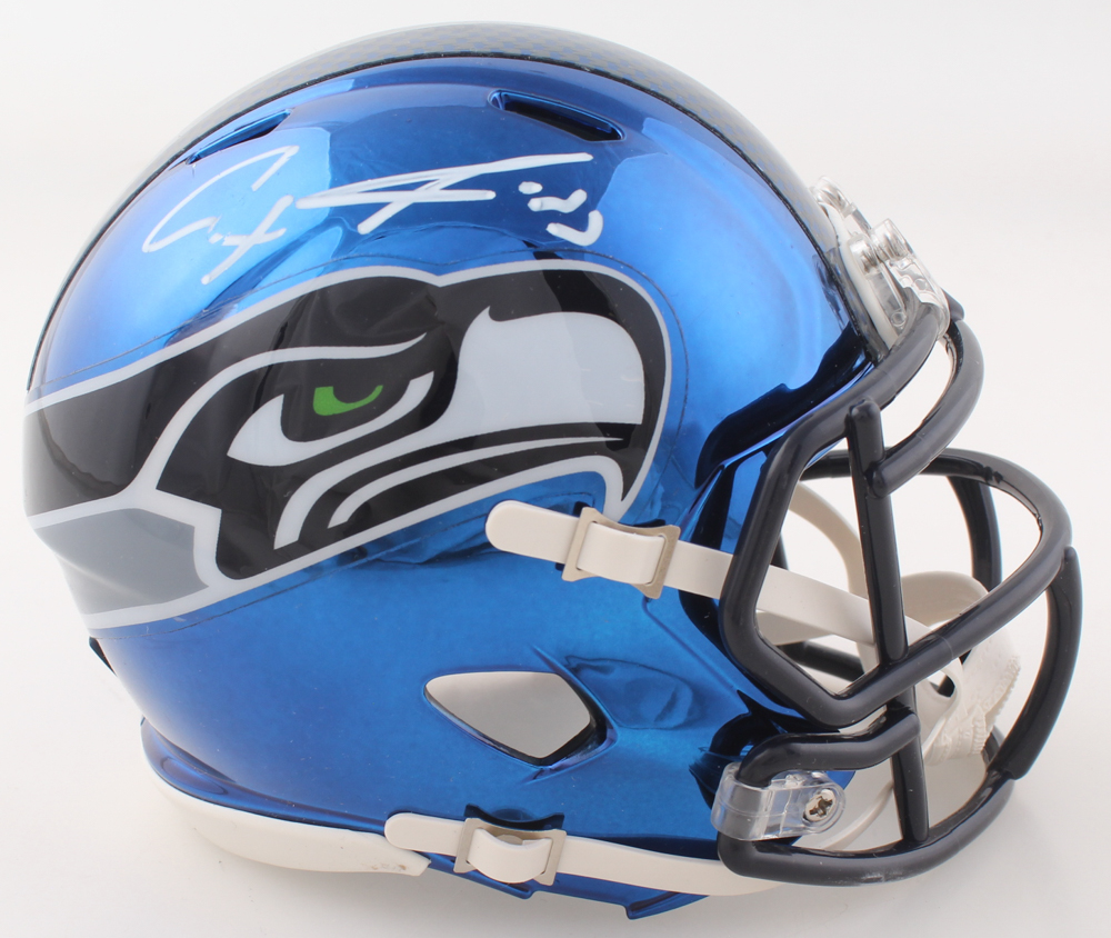 Jaxon Smith-Njigba Signed Seahawks Chrome Alternate Speed Mini Helmet (Fanatics) at PristineAuction.com Jaxon Smith-Njigba Signed Seahawks Chrome Alternate Speed Mini Helmet (Fanatics) at PristineAuction.com
