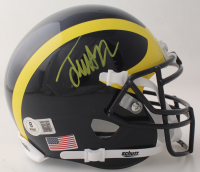 Justice Haynes Signed Michigan Wolverines Mini Helmet (Beckett) at PristineAuction.com
