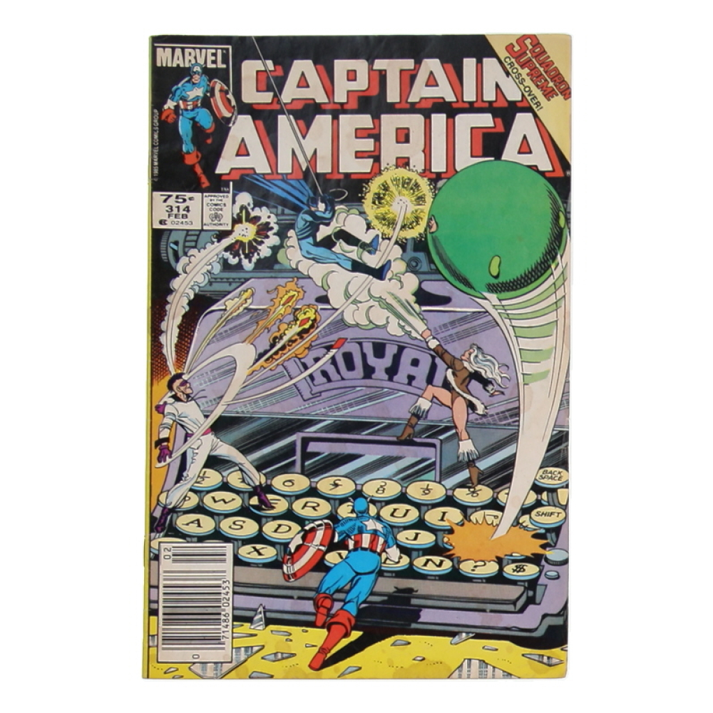 1986 "Captain America" Issue #314 Marvel Comic Book at PristineAuction.com