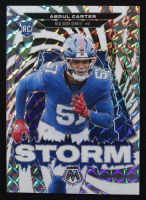 Abdul Carter 2025 Panini Mosaic Storm Mosaic White #8 RC #06/25 at PristineAuction.com