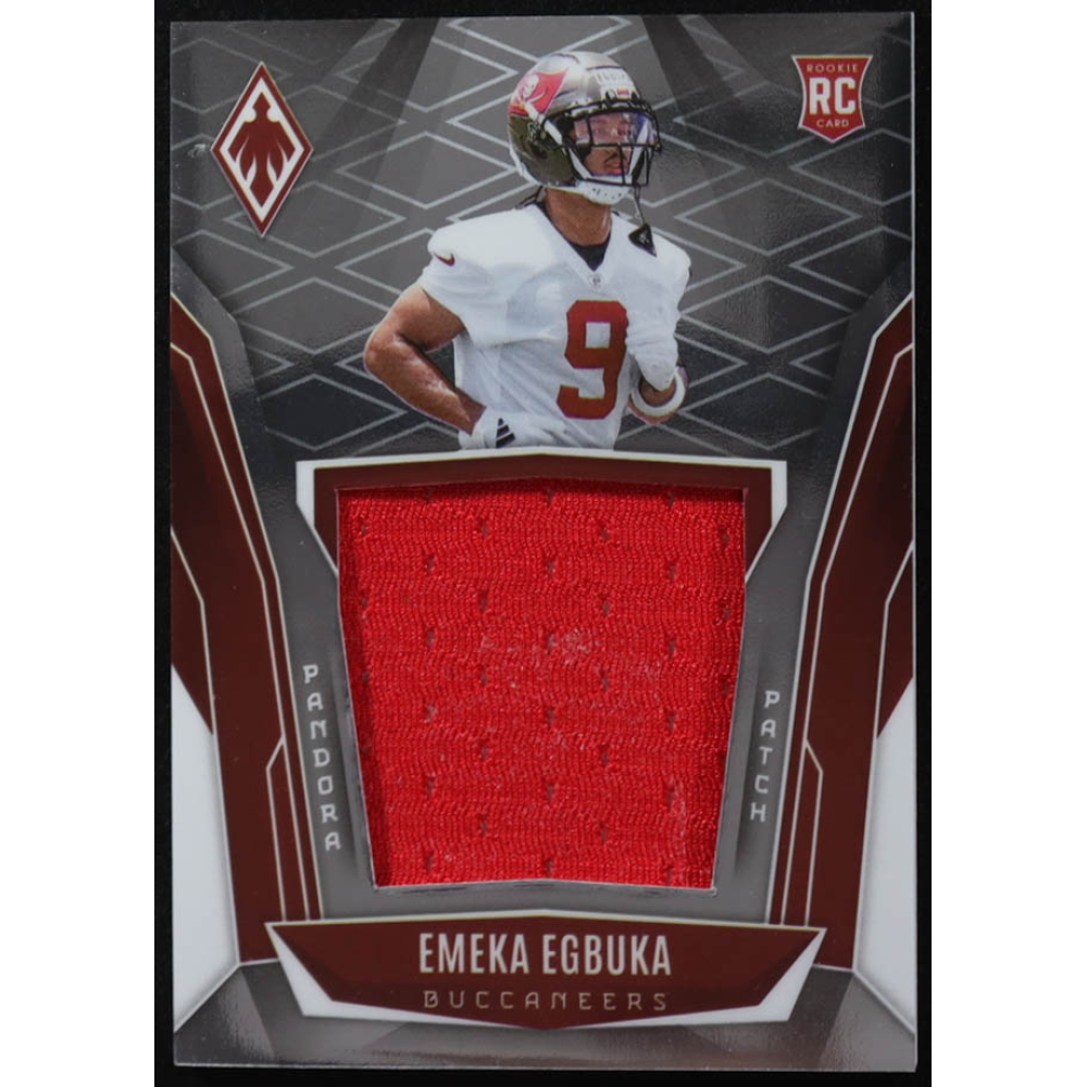 Emeka Egbuka 2025 Panini Phoenix Pandora Patches #19 #281/299 RC at PristineAuction.com