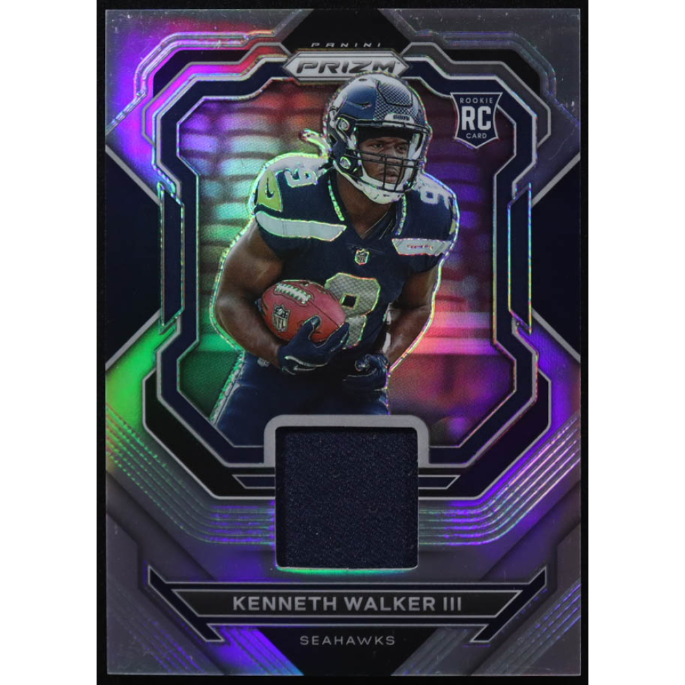 Kenneth Walker III 2022 Panini Prizm Premier Jerseys #13 RC at PristineAuction.com