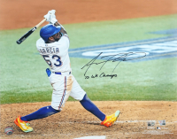 Adolis Garcia Signed Rangers 16x20 Photo Inscribed "23 WS Champs" (MLB & Fanatics) at PristineAuction.com