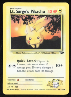 Lt. Surge's Pikachu 2000 Pokemon Gym Challenge Unlimited #84 at PristineAuction.com