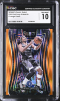Anthony Edwards 2024-25 Panini Select Orange Flash #365 (CGC 10) at PristineAuction.com
