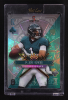 Jalen Hurts 2024 Wild Card 5 Card Draw Stacked Deck King of Clubs Holo Silver and Green #JHN #1/1 at PristineAuction.com