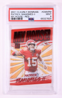 Patrick Mahomes II 2021 Clearly Donruss Clearly My House Red #8 #34/49 (PSA 9) at PristineAuction.com