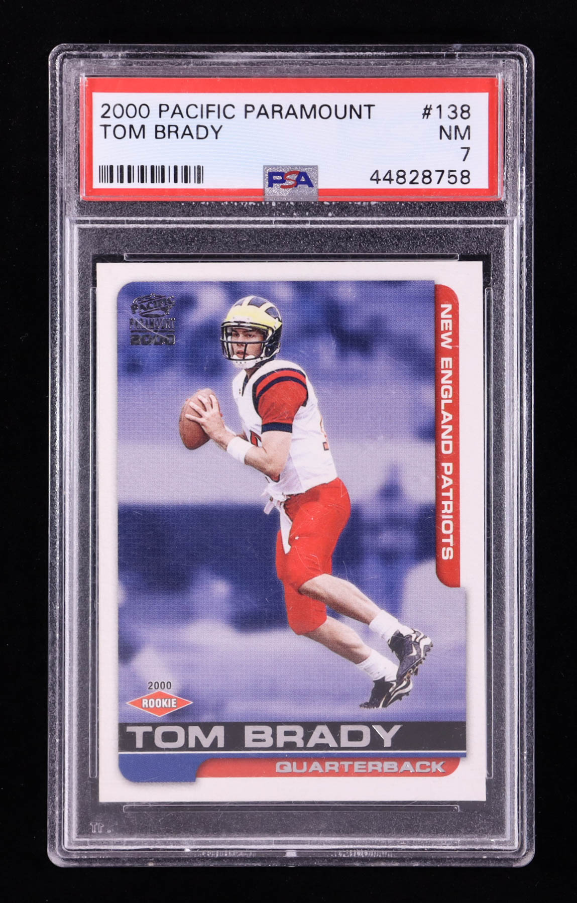 Tom Brady 2000 Paramount #138 RC (PSA 7) at PristineAuction.com Tom Brady 2000 Paramount #138 RC (PSA 7) at PristineAuction.com