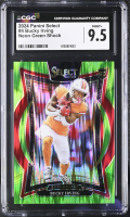 Bucky Irving 2024 Panini Select Neon Green Shock #4 #098/599 RC (CGC 9.5) at PristineAuction.com