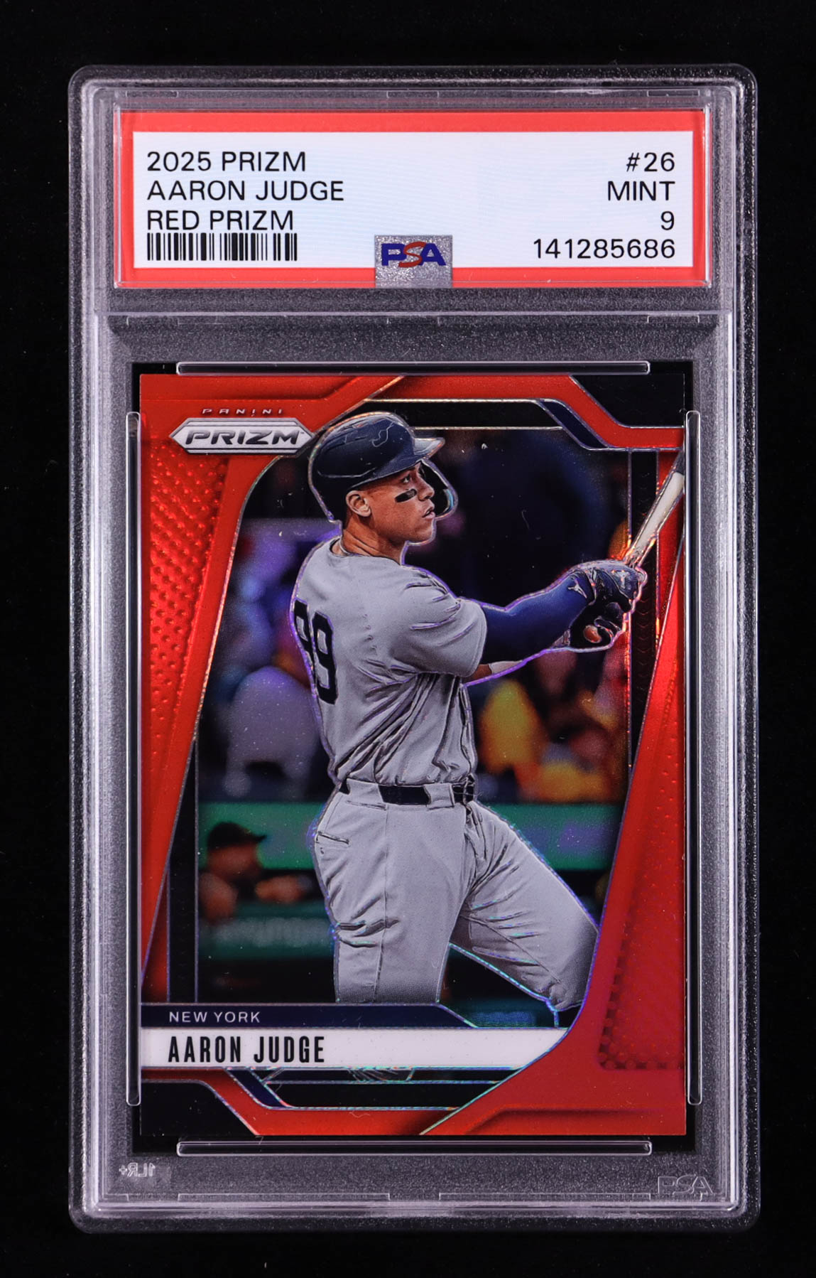 Aaron Judge 2025 Panini Prizm Prizms Red #26 #214/299 (PSA 9) at PristineAuction.com Aaron Judge 2025 Panini Prizm Prizms Red #26 #214/299 (PSA 9) at PristineAuction.com