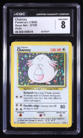 Chansey 1999 Pokemon Base Unlimited #3 Holo (CGC 8) at PristineAuction.com