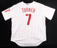 Trea Turner Signed Phillies Nike Authentic Jersey (Beckett & Turner) at PristineAuction.com