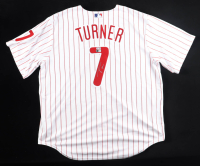 Trea Turner Signed Phillies Nike Authentic Jersey (Beckett & Turner) at PristineAuction.com