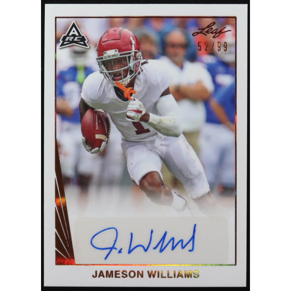 Jameson Williams 2021 Leaf Ultimate Draft '92 Rookie Autographs Bronze #BAJW2 #52/99 RC at PristineAuction.com