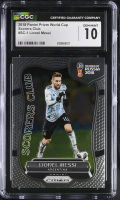 Lionel Messi 2018 Panini Prizm World Cup Scorers Club #SC-1 (CGC 10) at PristineAuction.com