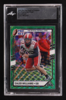 Caleb Williams 2022 Leaf Pro Set Draft & Prospect Wave Green Pre-Production Proof RC #1/1 at PristineAuction.com
