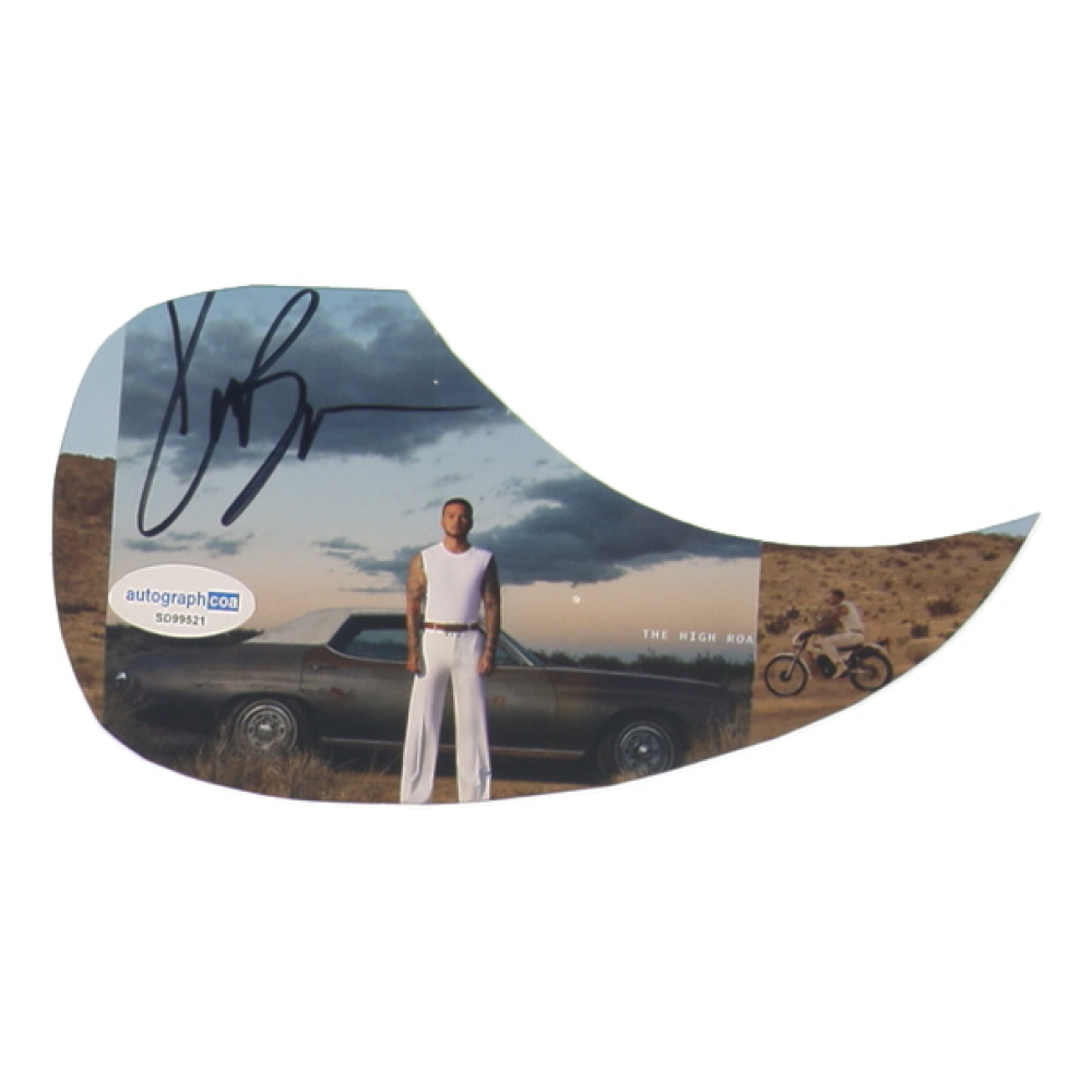 Kane Brown Signed Custom Acoustic Guitar Pick Guard (ACOA) at PristineAuction.com