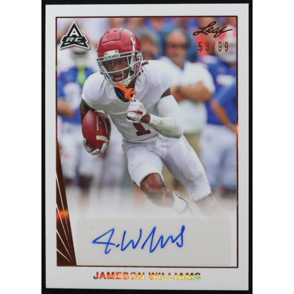 Jameson Williams 2021 Leaf Ultimate Draft '92 Rookie Autographs Bronze #BAJW2 #53/99 RC at PristineAuction.com