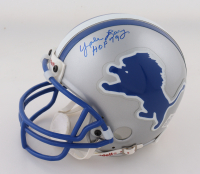 Yale Lary Signed Lions Throwback Alternate Mini Helmet Inscribed "HOF 79" (Sports Collectibles) at PristineAuction.com