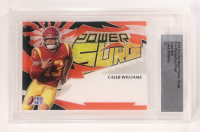 Caleb Williams 2022 Leaf Pro Set Metal Power Surge Clear Red Pre-Production Proof RC #1/1 at PristineAuction.com