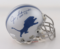 Joe Schmidt Signed Lions Throwback Alternate Mini Helmet Inscribed "HOF 73" (JSA) at PristineAuction.com