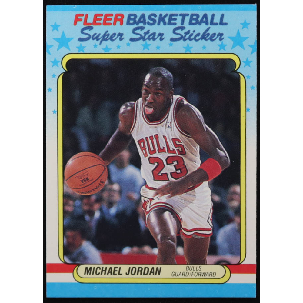 Michael Jordan 1988-89 Fleer Stickers #7 at PristineAuction.com