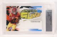 Caleb Williams 2022 Leaf Pro Set Metal Power Surge Clear RWB Pre-Production Proof RC #1/1 at PristineAuction.com