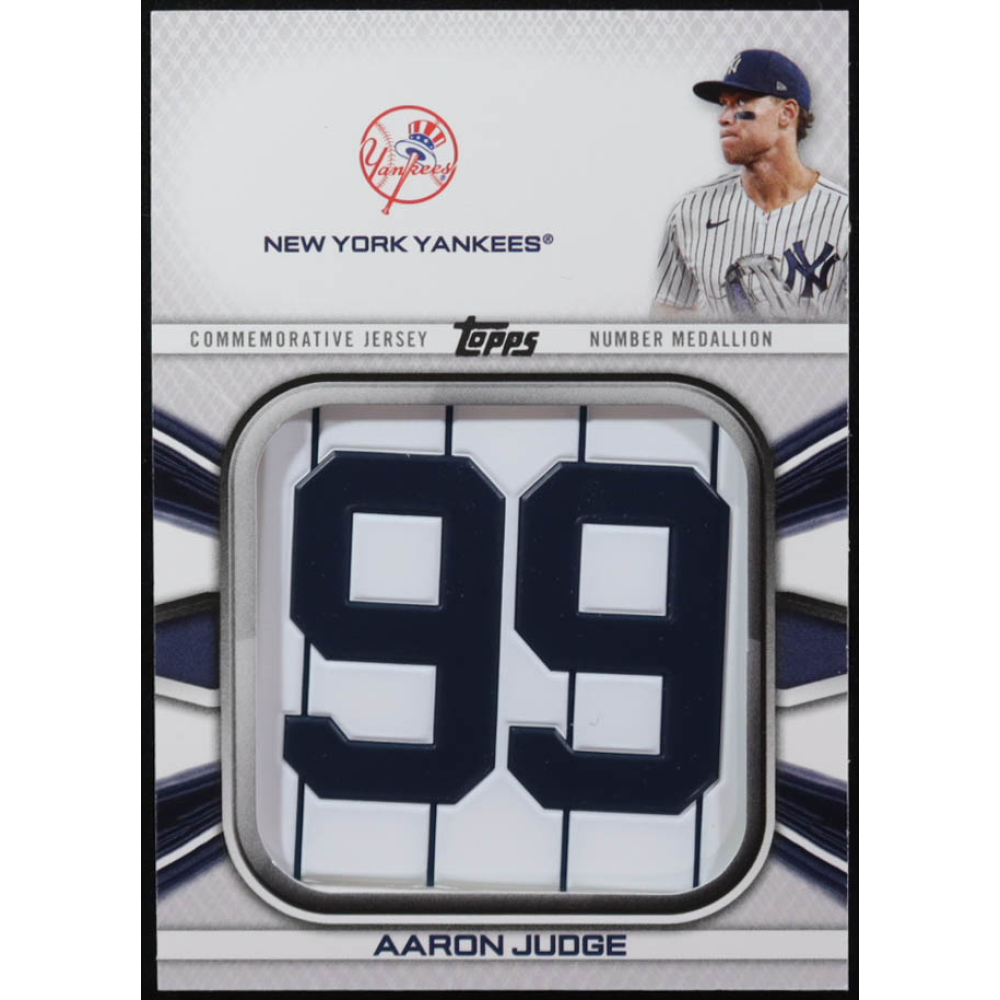 Aaron Judge 2022 Topps Commemorative Player Jersey Number Medallions #JNMAJ at PristineAuction.com