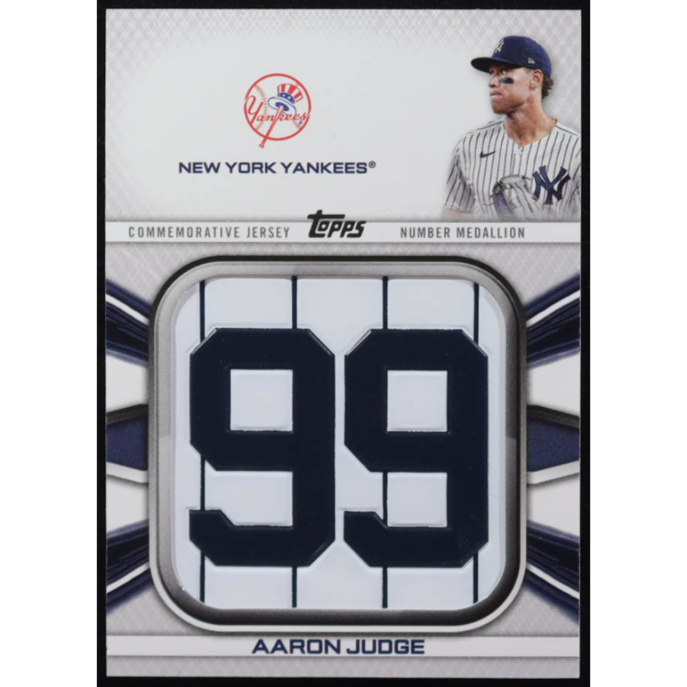 Aaron Judge 2022 Topps Commemorative Player Jersey Number Medallions #JNMAJ at PristineAuction.com