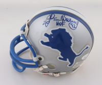 Lem Barney Signed Lions Throwback Alternate Mini Helmet Inscribed "HOF '92" (JSA) at PristineAuction.com