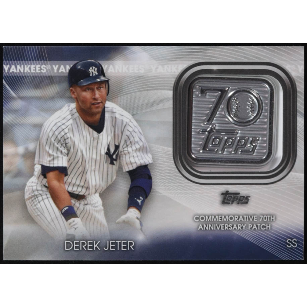 Derek Jeter 2021 Topps 70th Anniversary Commemorative Logo Patches #70LPDJ at PristineAuction.com