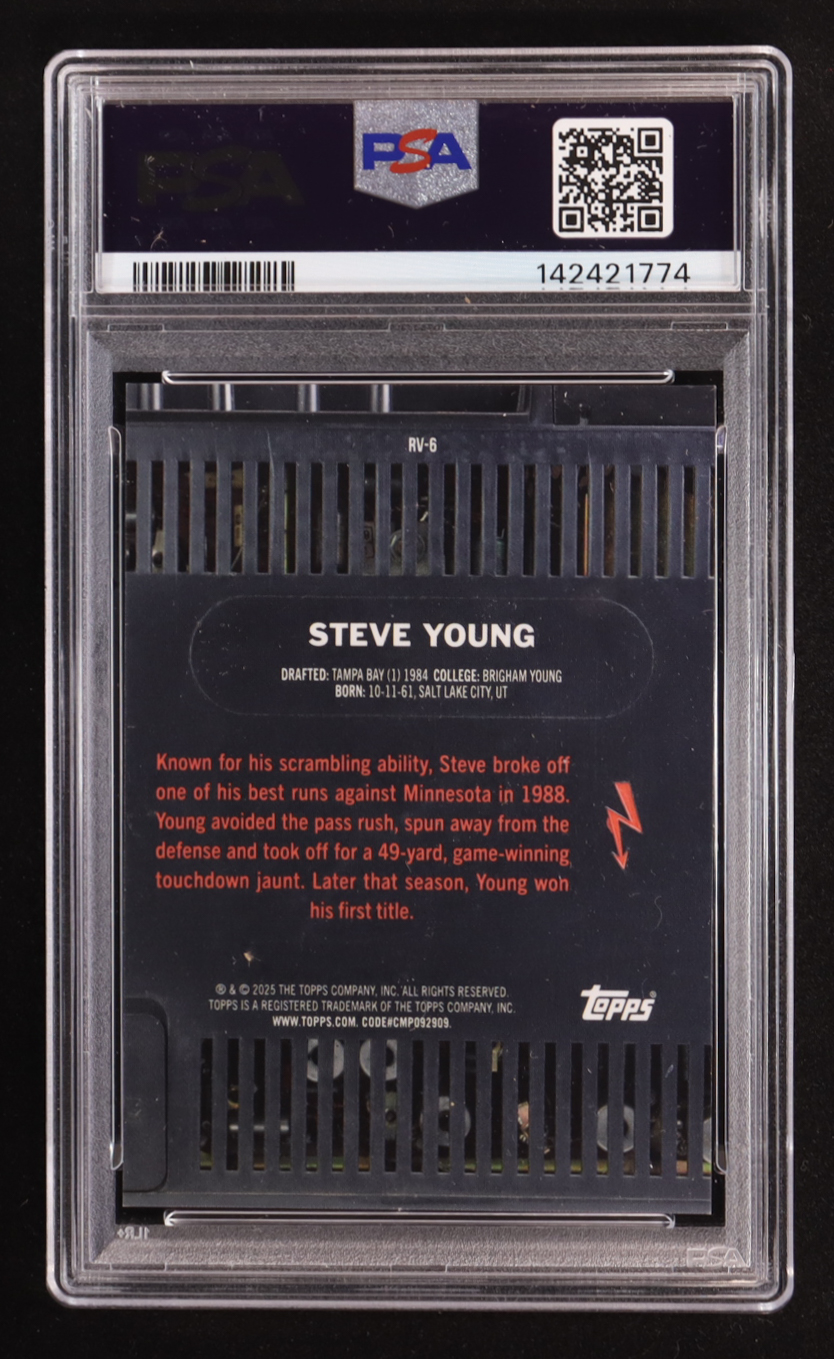 Steve Young 2024 Topps Resurgence Retro Vision #RV6 (PSA 9) at PristineAuction.com Steve Young 2024 Topps Resurgence Retro Vision #RV6 (PSA 9) at PristineAuction.com