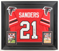 Deion Sanders Signed Custom Framed Jersey Display (Beckett) at PristineAuction.com