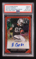 Amari Cooper 2015 Panini Prizm Rookie Autographs Prizms Mojo Red #RSAC #18/45 (PSA 9) at PristineAuction.com