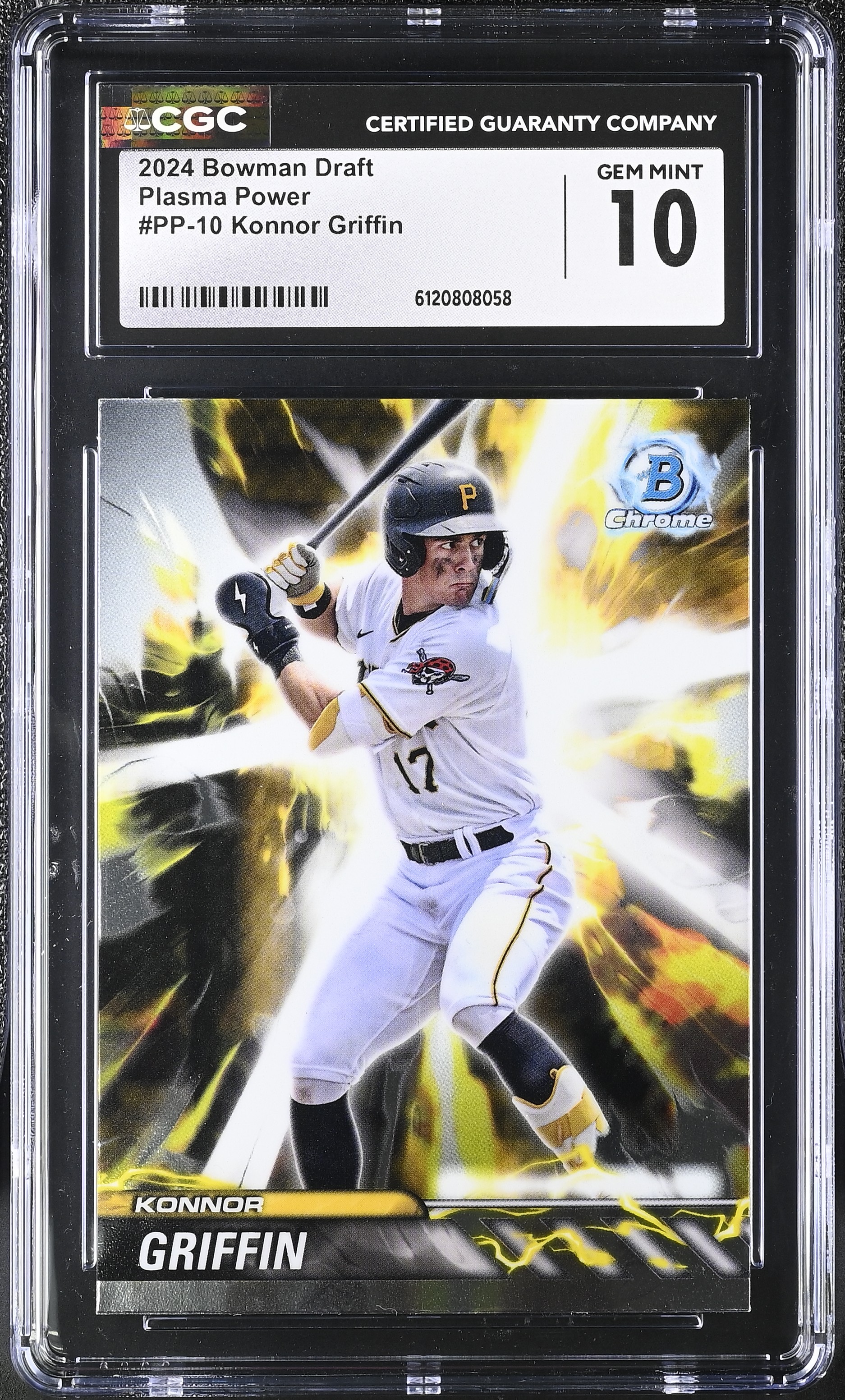 Konnor Griffin 2024 Bowman Draft Plasma Power #PP10 RC (CGC 10) at PristineAuction.com Konnor Griffin 2024 Bowman Draft Plasma Power #PP10 RC (CGC 10) at PristineAuction.com