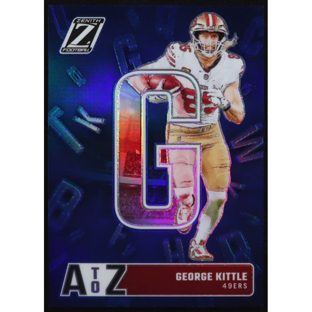 George Kittle 2024 Zenith A to Z Blue #7 #15/25 at PristineAuction.com