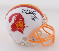 Mike Alstott Signed Buccaneers Throwback Alternate Mini Helmet (Beckett) at PristineAuction.com