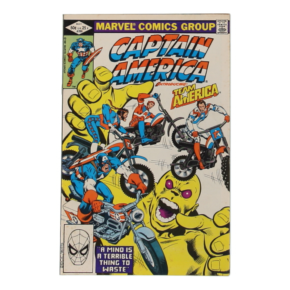 1982 "Captain America" Issue #269 Marvel Comic Book at PristineAuction.com